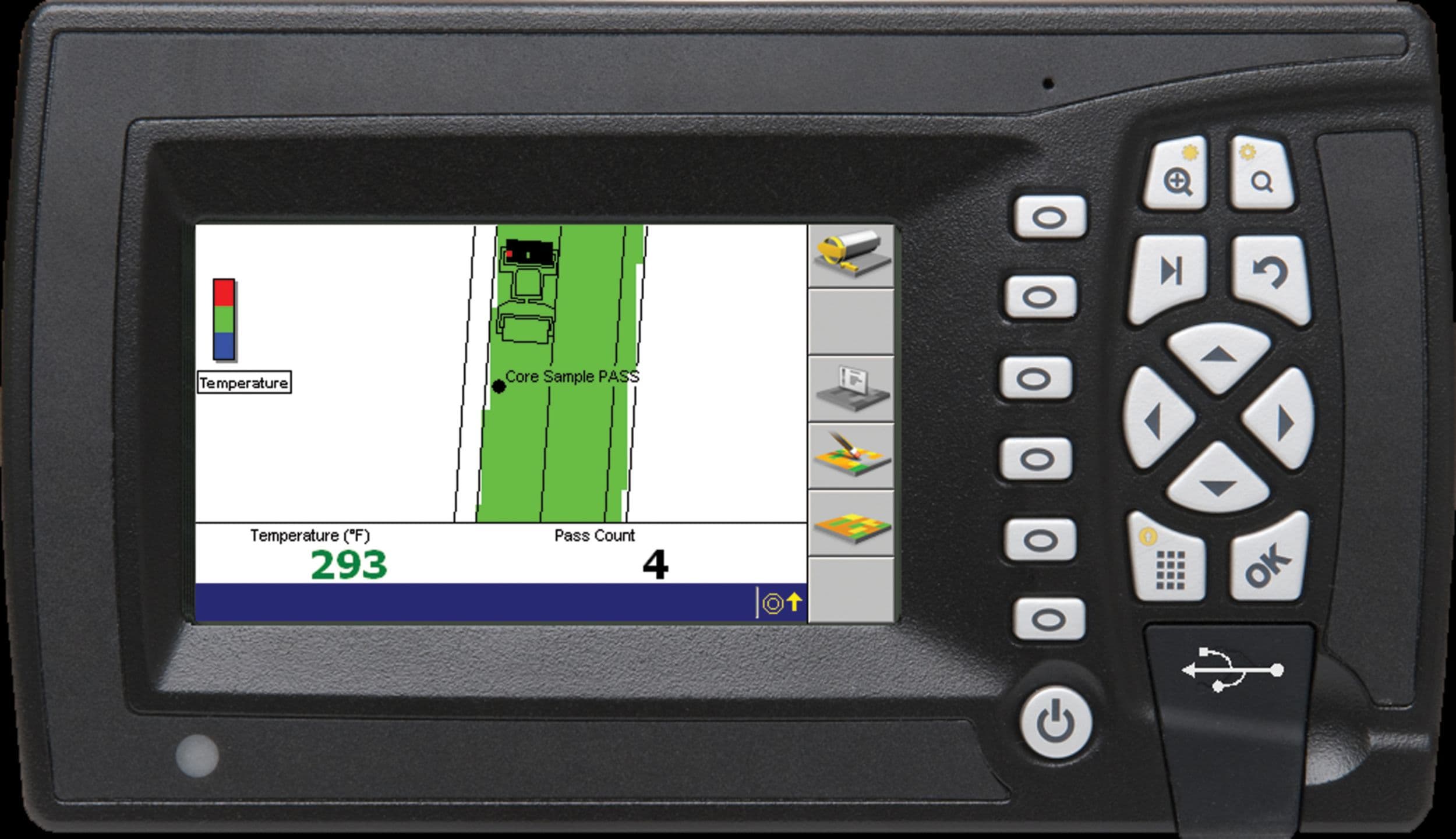 Cat Compaction with Pass-Count and Temperature Mapping