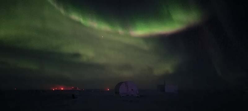 Aurora Australis in Antarctica