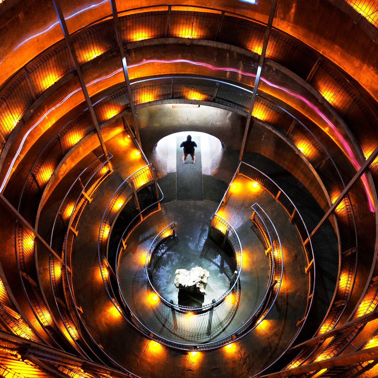 Ruakuri Caves spiral entrance