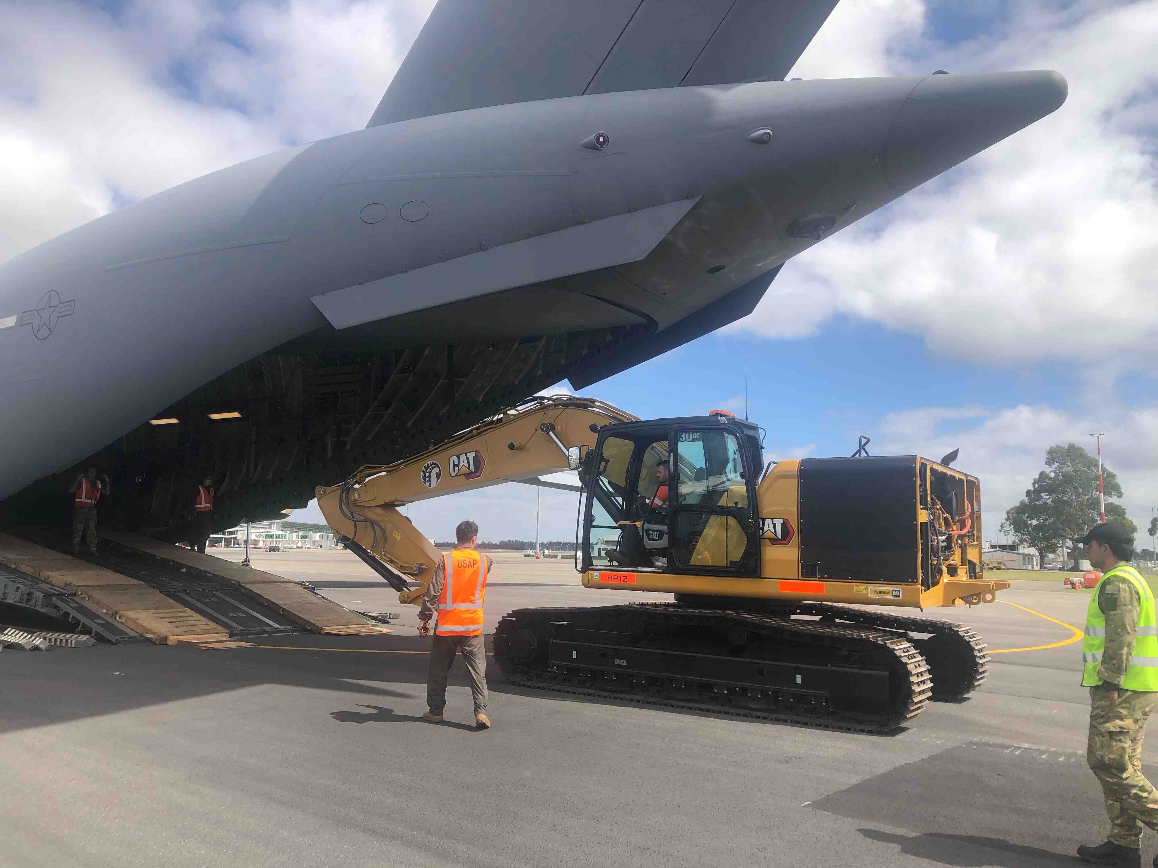 Cat 330 GC on its way to Antarctica