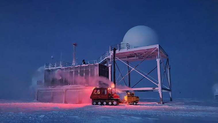 Thawing out a comms building for repairs in Antarctica