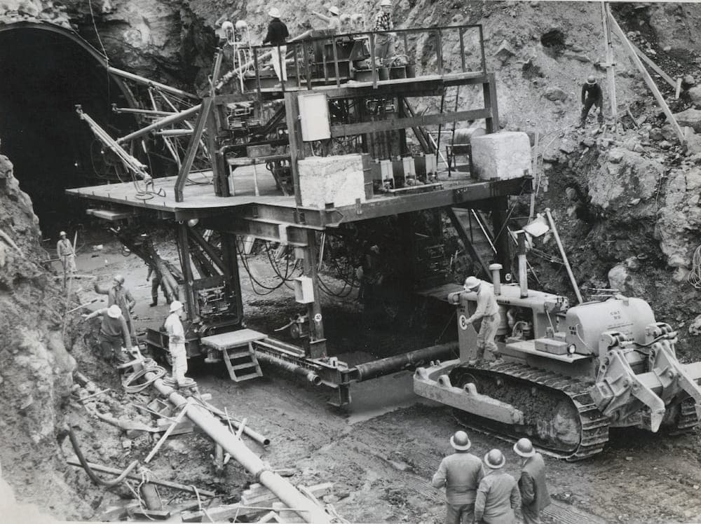 GGH Lyttleton Tunnel drilling