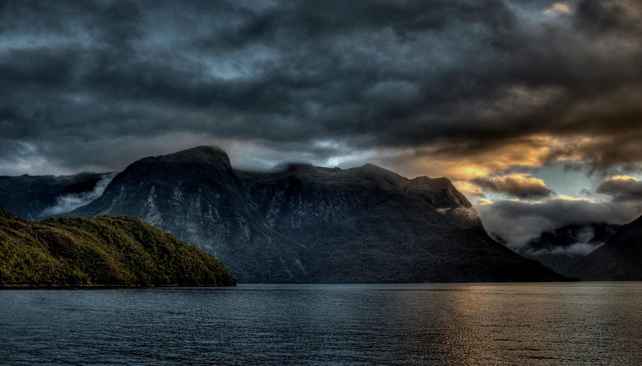 Pure Salt photography Fiordland sunset