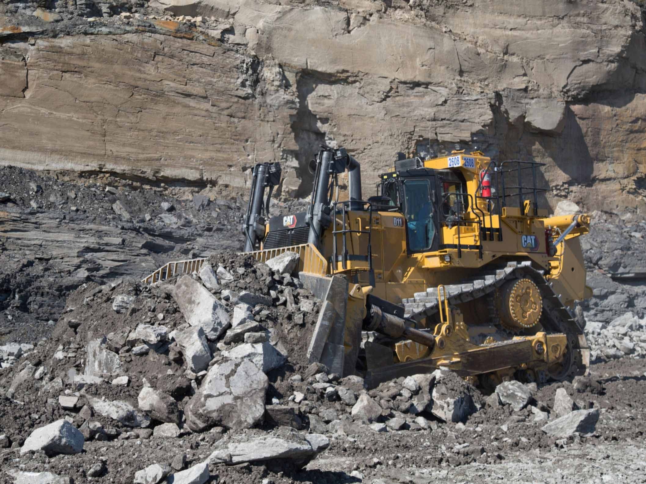 Cat D11 Dozer in a Quarry