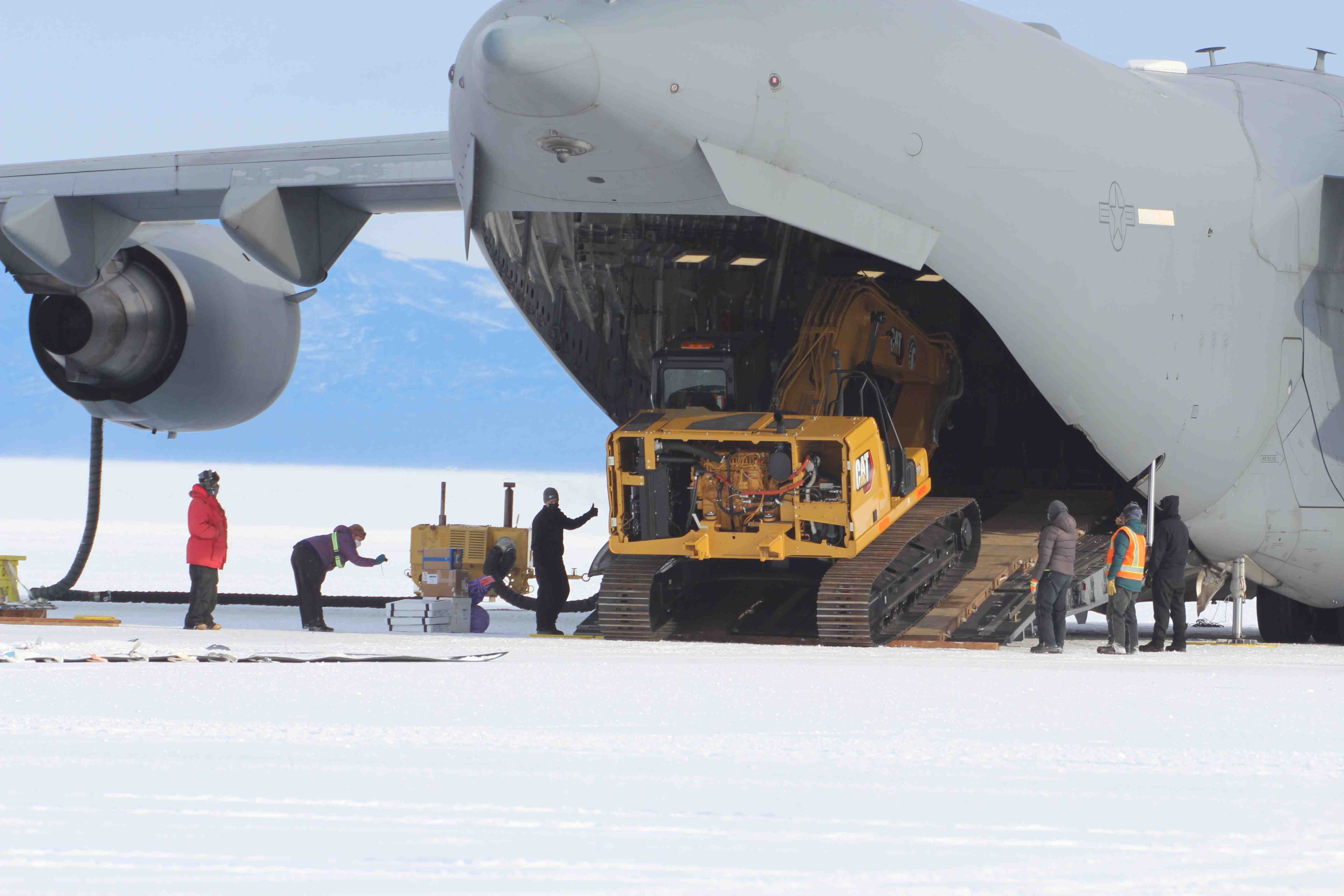 Cat 330 GC in Antarctica