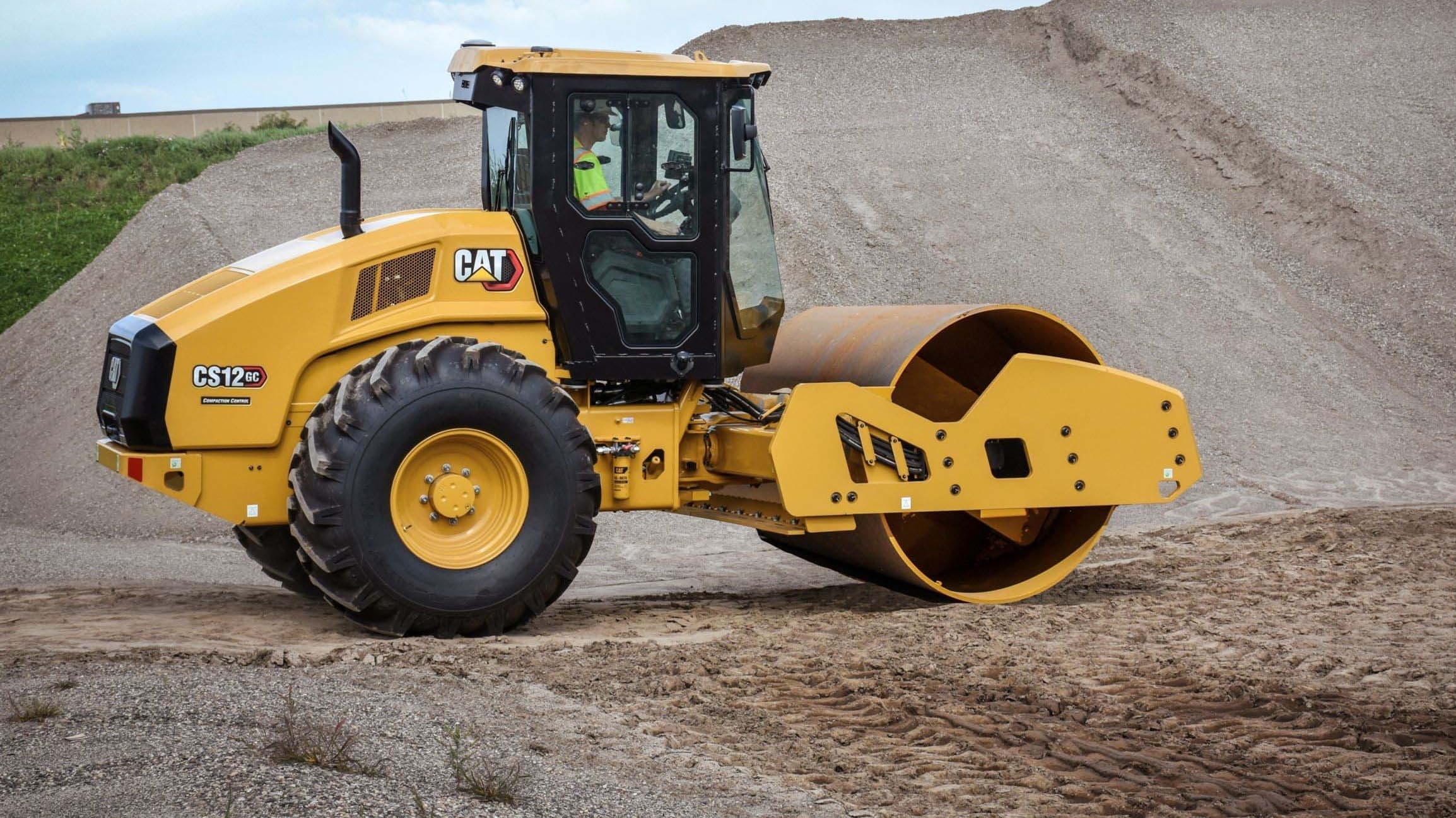 Compactor Top View Compactors and Compaction Equipment for Sale - Terra Cat New Zealand